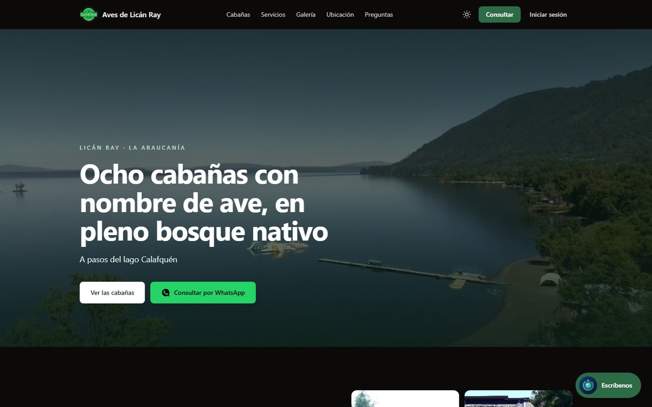 Sitio web de Aves de Lic&aacute;n Ray